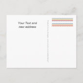 テキスカスタムト、サイン、画像、背景 案内ポストカード (裏面)