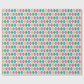 テキスカラフルティーイースターエッグパターン ラッピングペーパー (フラット)