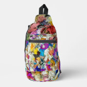 テキスカラフルト抽象芸術 スリングバッグ (正面)