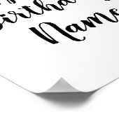 テキスカラフルミニマルト写真名の追加 ポスター (角)