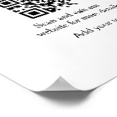 テキスカラフルミニマルト写真名の追加 ポスター (角)