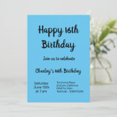 テキスカラフルミニマルト写真名の追加 招待状 (スタンド正面)