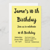 テキスカラフルミニマルト写真名の追加 招待状 (正面/裏面)