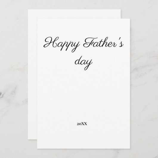 テキスシンプルトお父さんのデイミニマルカードを追加 (正面/裏面)