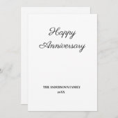 テキスシンプルトミニマルアニバーサリーカードの追加 (正面/裏面)