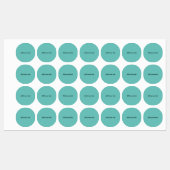 テキスシンプルトミニマルカスタムクラスの追加 ラベル (シート)