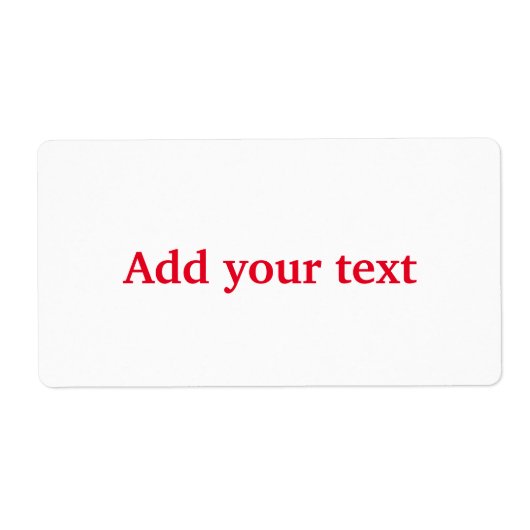 テキスシンプルトミニマルカスタムクラスの追加 ラベル (正面)