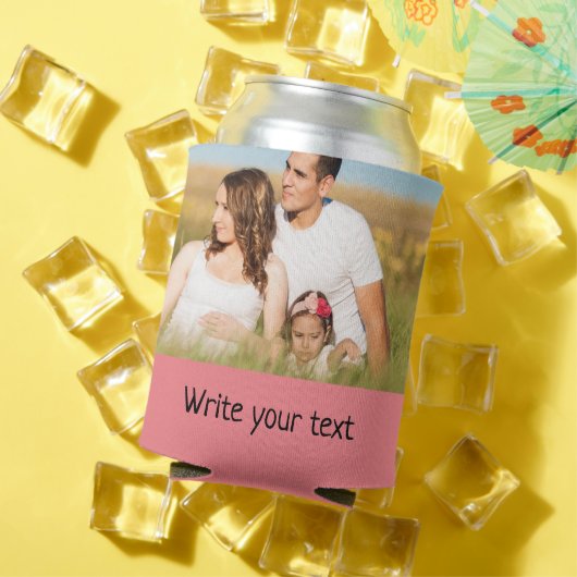 テキスシンプルト写真のミニマルクリスマスcを追加 缶クーラー (インサイチュ 夏)