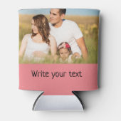 テキスシンプルト写真のミニマルクリスマスcを追加 缶クーラー (正面)