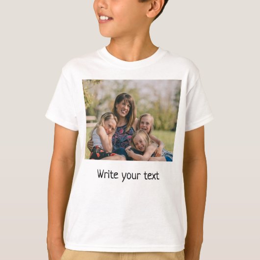 テキスシンプルト写真ミニマルの追加クリスマスT-S Tシャツ (正面)