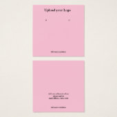 テキスシンプルミニマルトイヤリング表示カードの追加 (正面&裏面)