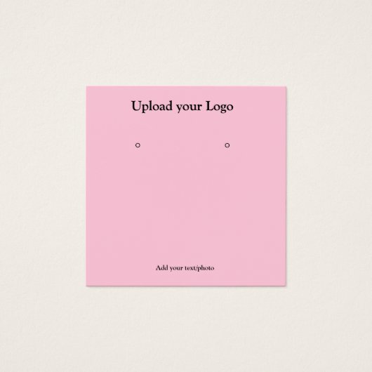 テキスシンプルミニマルトイヤリング表示カードの追加 (正面)