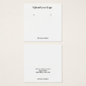 テキスシンプルミニマルトイヤリング表示カードの追加 (正面&裏面)