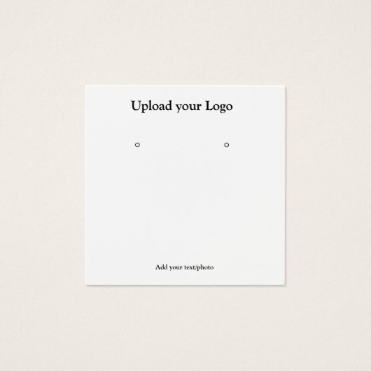 テキスシンプルミニマルトイヤリング表示カードの追加 (正面)