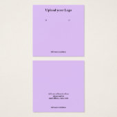 テキスシンプルミニマルトイヤリング表示カードの追加 (正面&裏面)