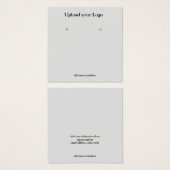 テキスシンプルミニマルトイヤリング表示カードの追加 (正面&裏面)