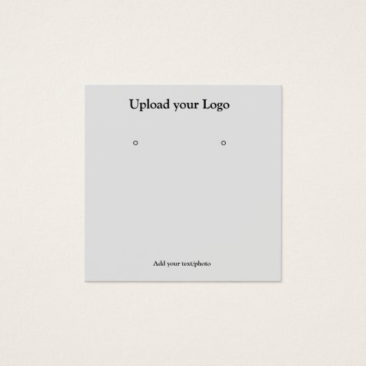 テキスシンプルミニマルトイヤリング表示カードの追加 (正面)