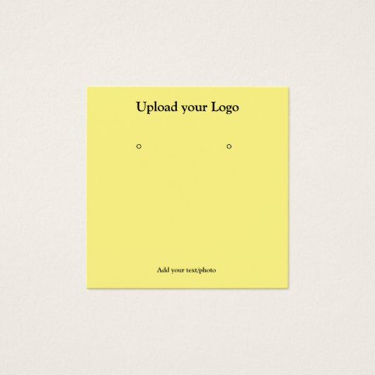 テキスシンプルミニマルトイヤリング表示カードの追加 (正面)