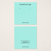 テキスシンプルミニマルトイヤリング表示カードの追加 (正面&裏面)