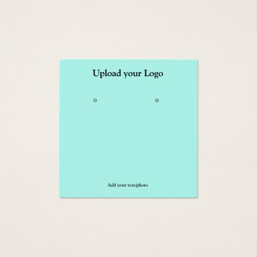 テキスシンプルミニマルトイヤリング表示カードの追加 (正面)