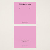 テキスシンプルミニマルトイヤリング表示カードの追加 (正面&裏面)