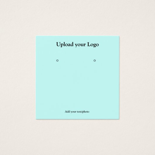 テキスシンプルミニマルトイヤリング表示カードの追加 (正面)