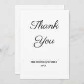 テキスシンプルミニマルトサンキューカードの追加 (正面/裏面)