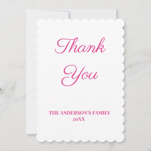 テキスシンプルミニマルトサンキューカードの追加 サンキューカード (正面)