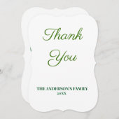 テキスシンプルミニマルトサンキューカードの追加 サンキューカード (正面/裏面)