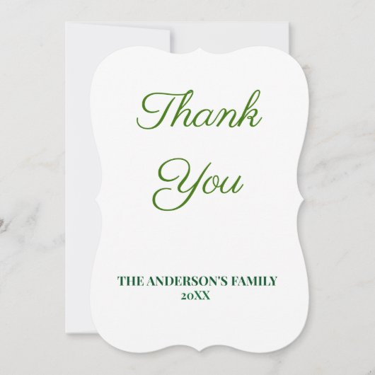 テキスシンプルミニマルトサンキューカードの追加 サンキューカード (正面)