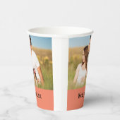 テキスシンプルミニマルト写真のクリスマスを追加 紙コップ (右)