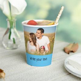 テキスシンプルミニマルト写真のクリスマスを追加 紙コップ