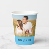 テキスシンプルミニマルト写真のクリスマスを追加 紙コップ (裏面)