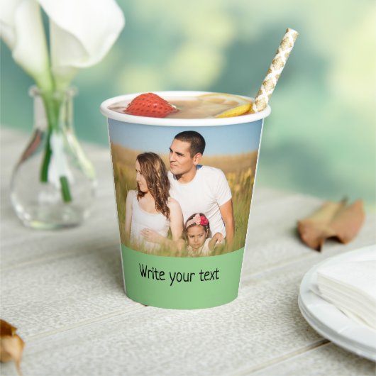 テキスシンプルミニマルト写真のクリスマスを追加 紙コップ (インサイチュ)