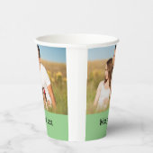 テキスシンプルミニマルト写真のクリスマスを追加 紙コップ (右)