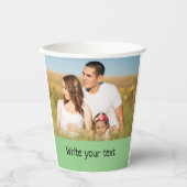 テキスシンプルミニマルト写真のクリスマスを追加 紙コップ (正面)