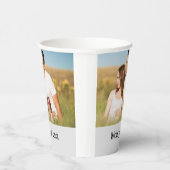 テキスシンプルミニマルト写真のクリスマスを追加 紙コップ (右)