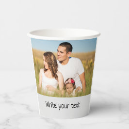 テキスシンプルミニマルト写真のクリスマスを追加 紙コップ