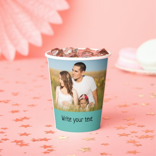 テキスシンプルミニマルト写真のクリスマスを追加 紙コップ (インサイチュ)