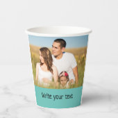 テキスシンプルミニマルト写真のクリスマスを追加 紙コップ (正面)