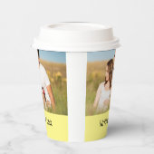 テキスシンプルミニマルト写真のクリスマスを追加 紙コップ (左)