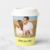 テキスシンプルミニマルト写真のクリスマスを追加 紙コップ (裏面)