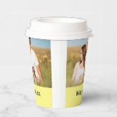 テキスシンプルミニマルト写真のクリスマスを追加 紙コップ (右)