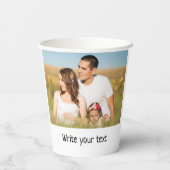 テキスシンプルミニマルト写真のクリスマスを追加 紙コップ (裏面)