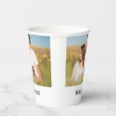 テキスシンプルミニマルト写真のクリスマスを追加 紙コップ (右)