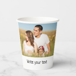 テキスシンプルミニマルト写真のクリスマスを追加 紙コップ