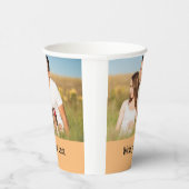 テキスシンプルミニマルト写真のクリスマスを追加 紙コップ (右)