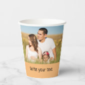 テキスシンプルミニマルト写真のクリスマスを追加 紙コップ (正面)