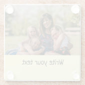 テキスシンプルミニマルト写真のクリスマスセントを追加 ガラスコースター (裏面)