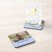 テキスシンプルミニマルト写真のクリスマスセントを追加 コースター (右側)